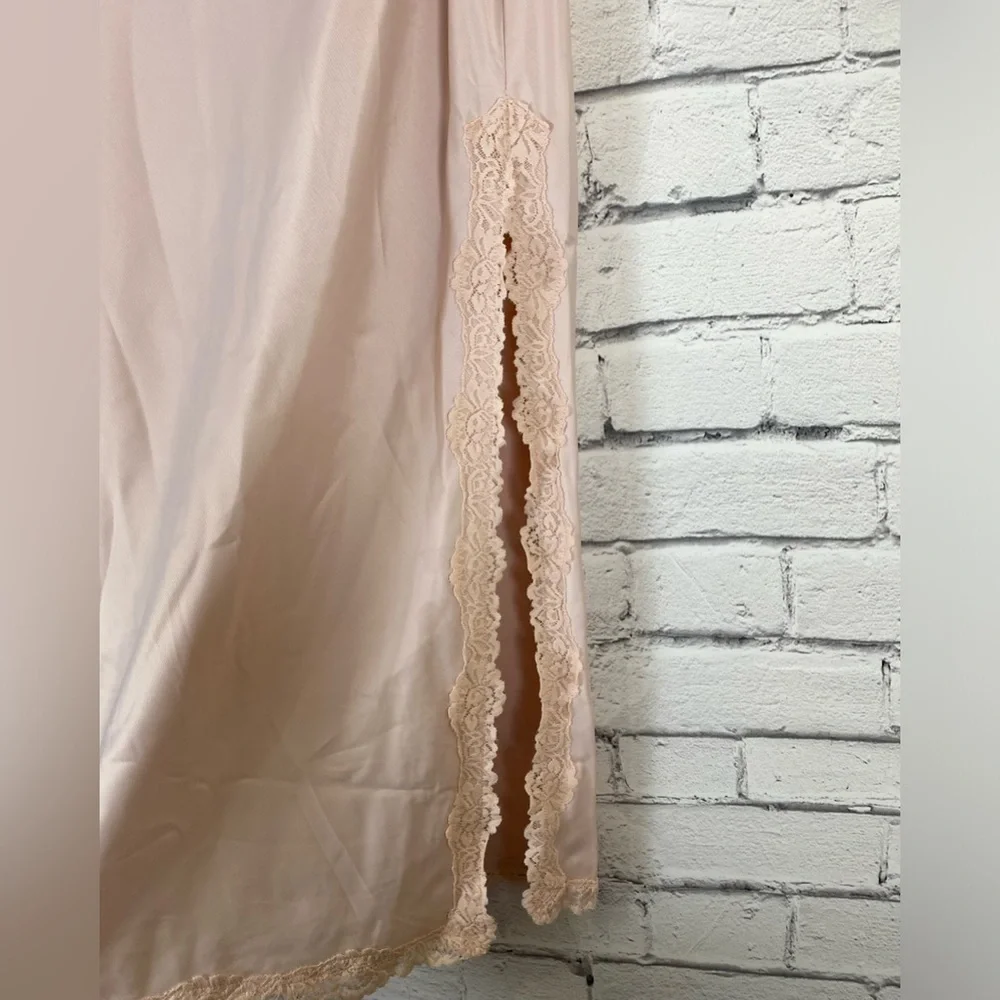 Wild Fable Pink Satin Lace Maxi Skirt Y2K size Large